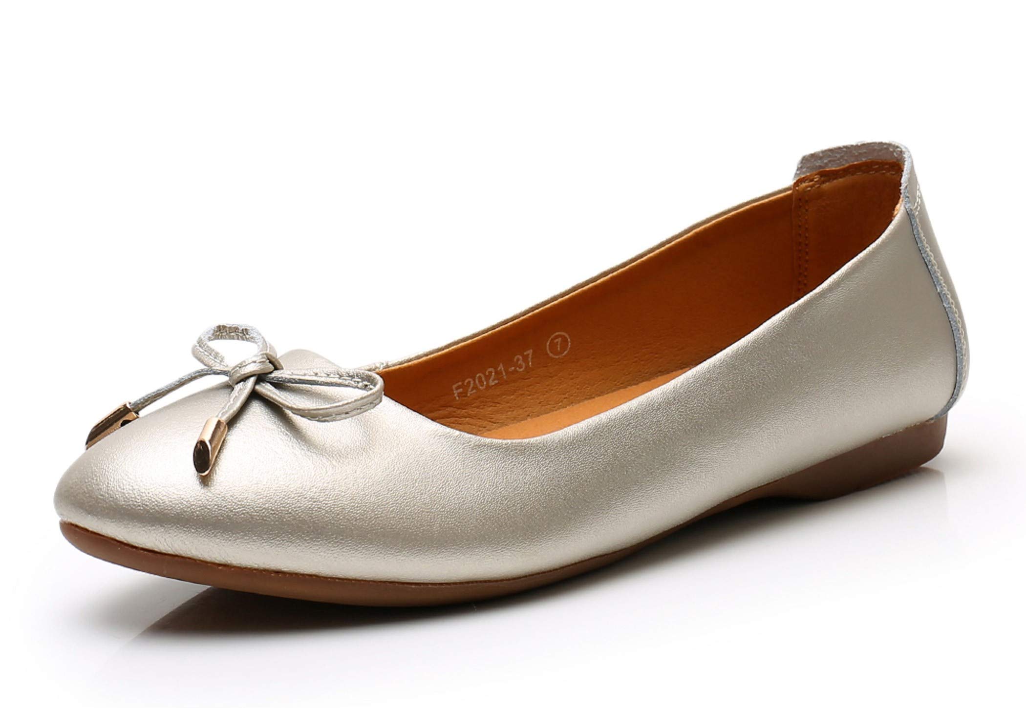 VenusCelia Women's Ballet Flats with Bowknot - Comfortable Dance Shoes for Ballerinas, Casual Wear & Wedding - Elegant Flat Shoes for Women