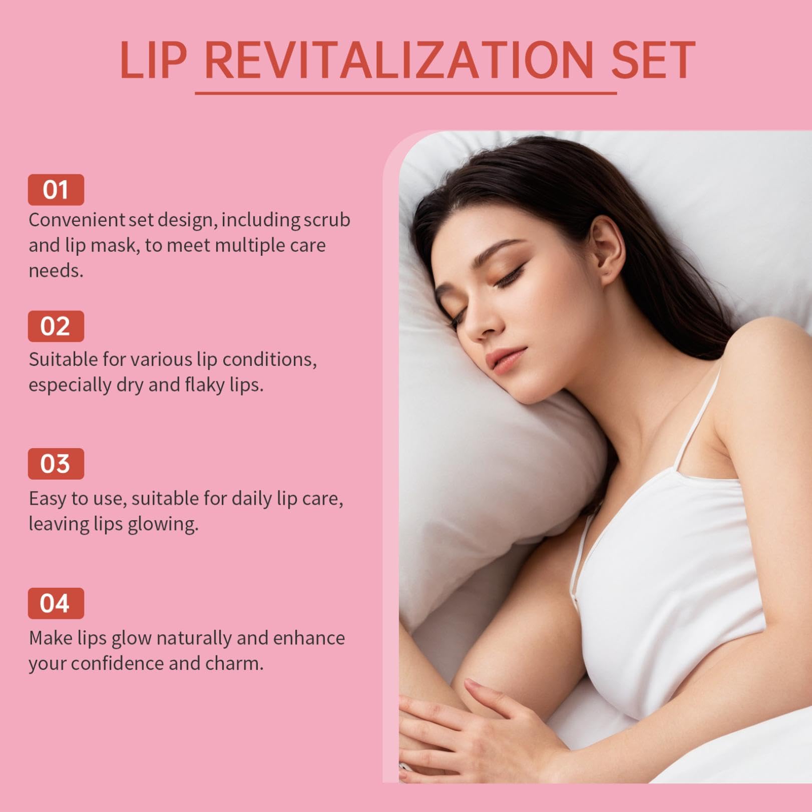 Exfoliating Lip Scrub & Hydrating Lip Mask Set - Overnight Lip Treatment for Dry, Cracked Lips with Vitamin C | Moisturizing & Nourishing Lip Care Kit | Perfect Christmas Gift for Women & Girls | Ideal for Nighttime Lip Care, Winter Lip Protection & Daily Hydration
