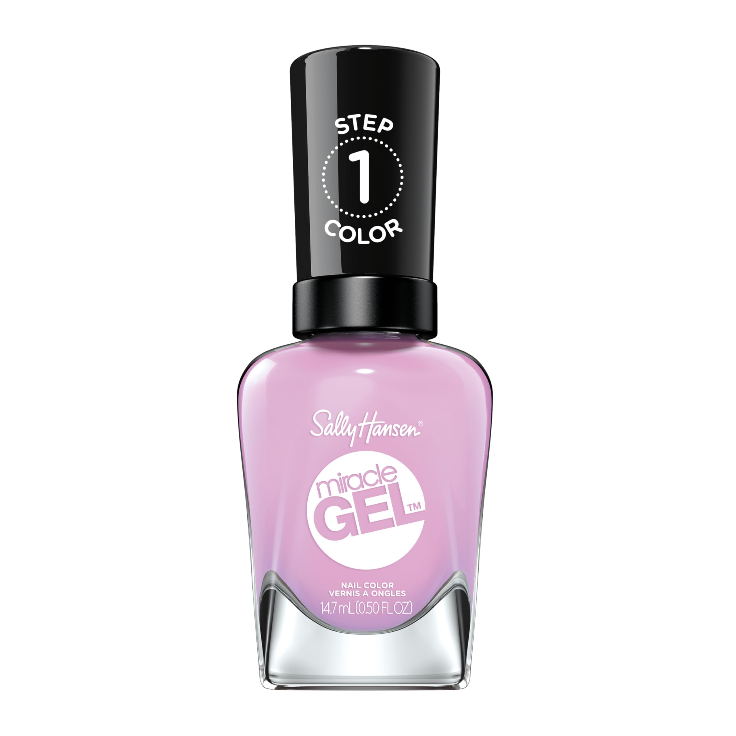 Sally Hansen Miracle Gel Nail Polish - Orchid Ing Aside, Long Lasting Gel-Like Formula, No UV Lamp Needed, Pink Nail Polish for Women - Perfect for Manicures, Pedicures & Everyday Wear