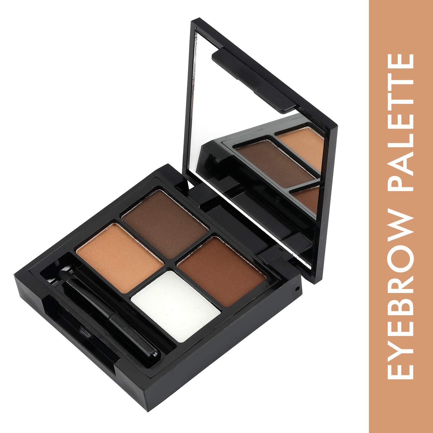 Swiss Beauty Eyebrow Palette with Wax Cream - Travel-Friendly Makeup Kit with Blendable Colors for Perfect Brows | Shade-02, 5g | Ideal for Daily Use, Professional Makeup & On-The-Go Touch Ups
