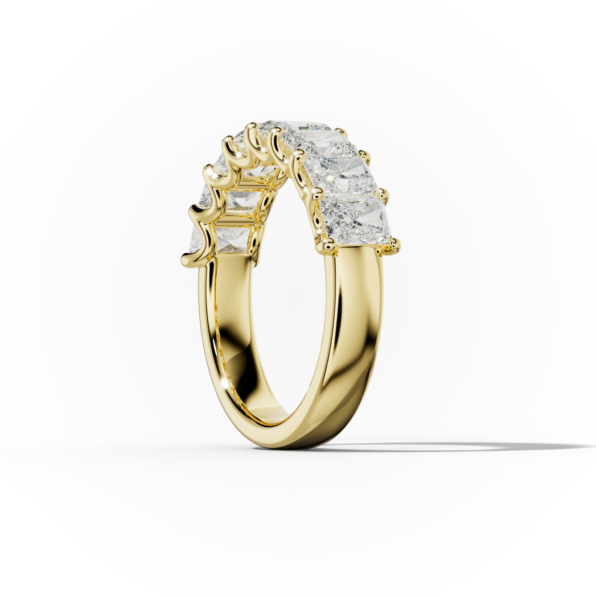 3.0 Carat Radiant Cut Diamond Anniversary Band for Women - 14K White Gold Wedding Ring - Perfect for Anniversaries, Engagements & Special Occasions