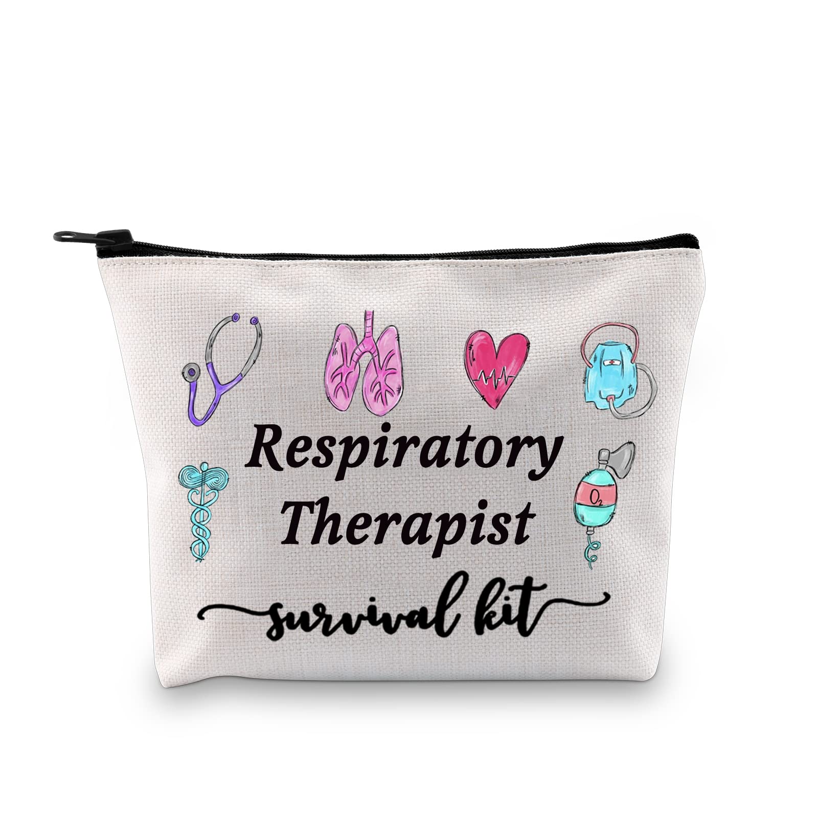 GJTIM Respiratory Therapist Makeup Bag - Essential RT Survival Kit for Graduates & Professionals | Perfect for Clinical Shifts, School & Gifts
