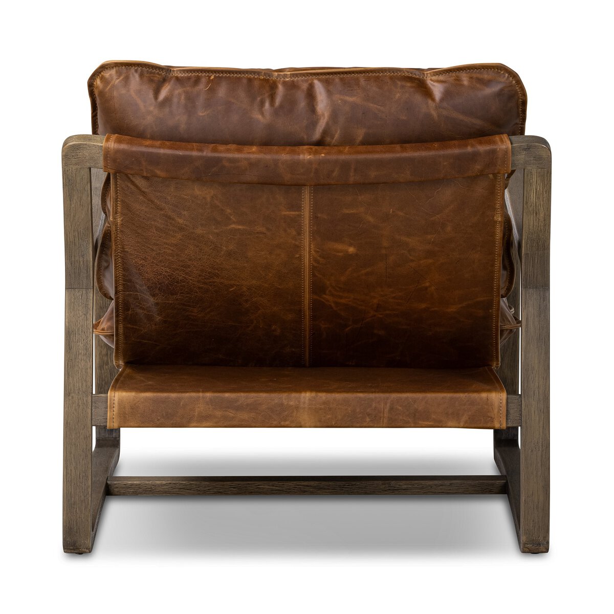 Aaron Chair - Modern Accent Chair with Solid Wood Frame, Raleigh Chestnut Finish - Perfect for Living Room, Bedroom, or Office Seating
