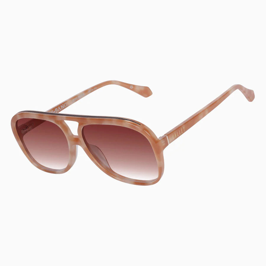 Pastel Tortoise Shell Sunglasses with Gold Metal Frame & Dark Orange Gradient Lenses - Stylish UV Protection for Beach, Driving & Outdoor Activities