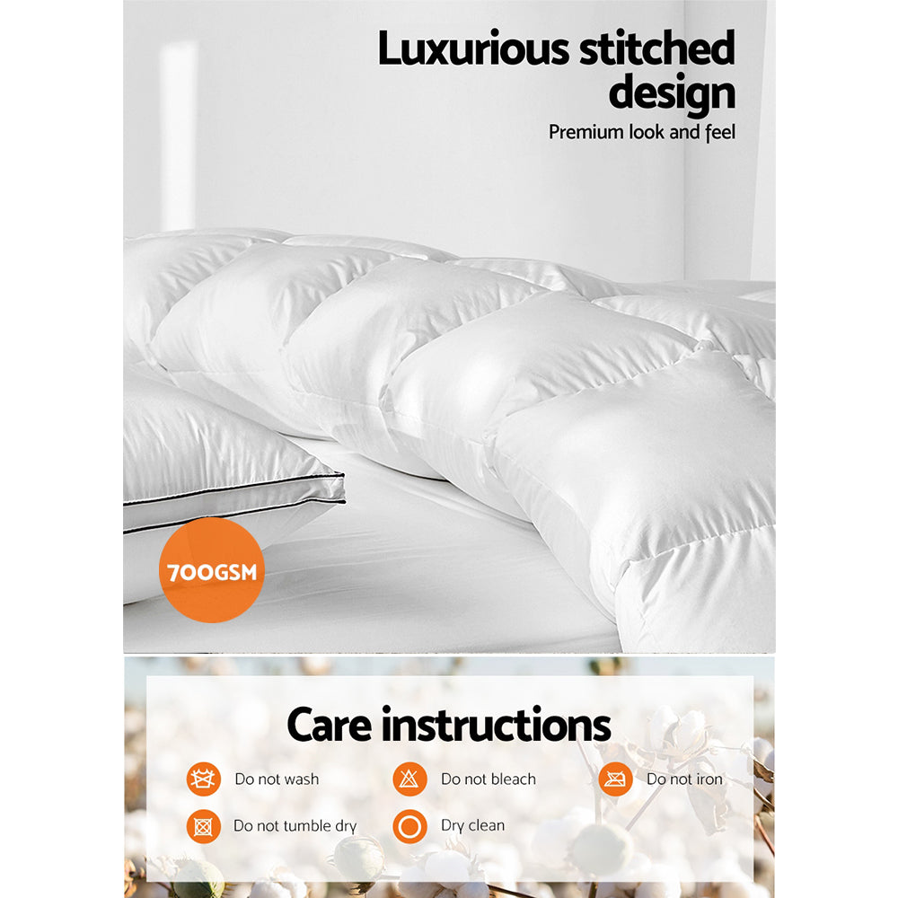 Luxury Super King Size Goose Down Duvet - Ultra Soft & Hypoallergenic Bedding for Cold Winter Nights - Perfect for Master Bedrooms & Guest Rooms