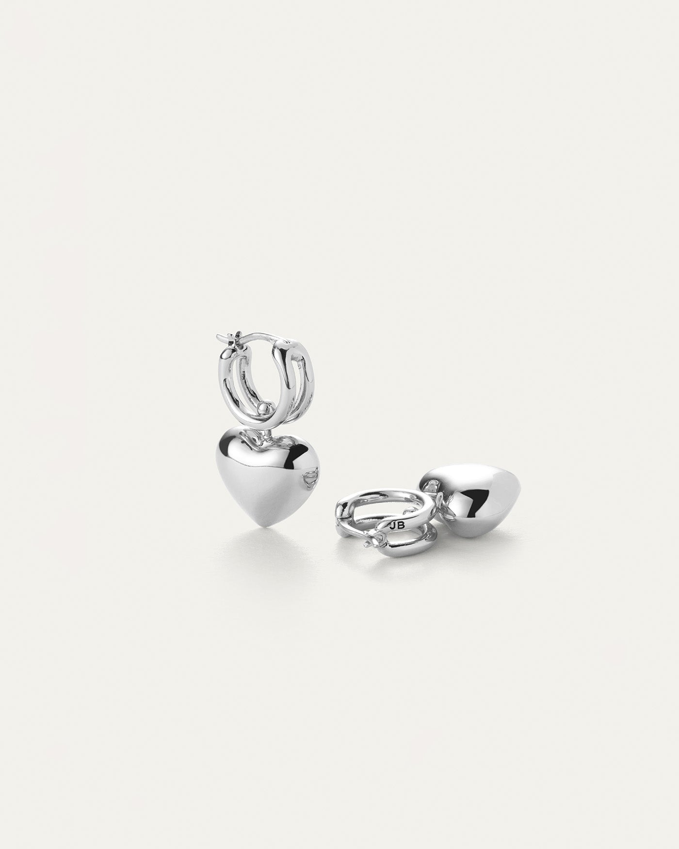 Puffy Heart Huggie Earrings for Women - Cute Gold Plated Huggie Hoop Earrings - Perfect for Valentine's Day, Anniversary & Everyday Wear