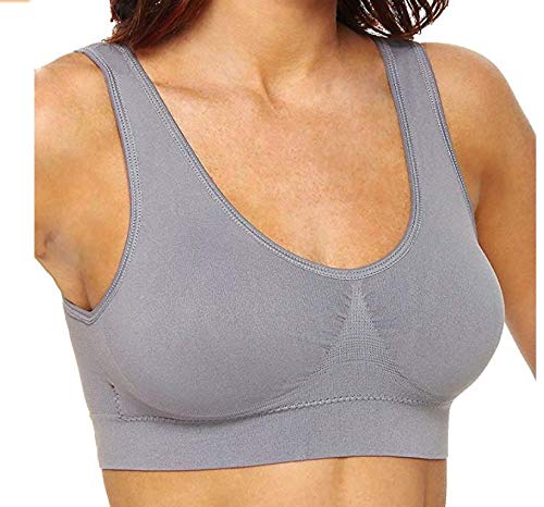 Comfy Wireless Sleep Bras for Women - 3 Pack, Removable Padded for Lounge & Yoga
