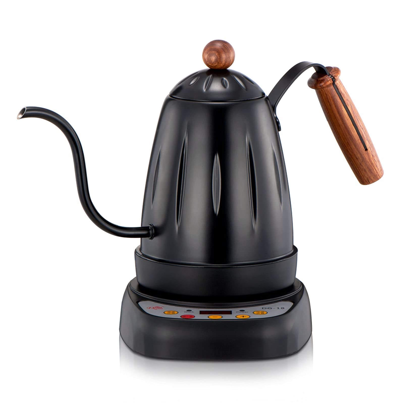 Fast Boiling Electric Tea Kettle - Stainless Steel Coffee Pot with Fine Spout, 1.7L Capacity for Tea, Coffee & Hot Water - Perfect for Home, Office & Dorm Use (Black)