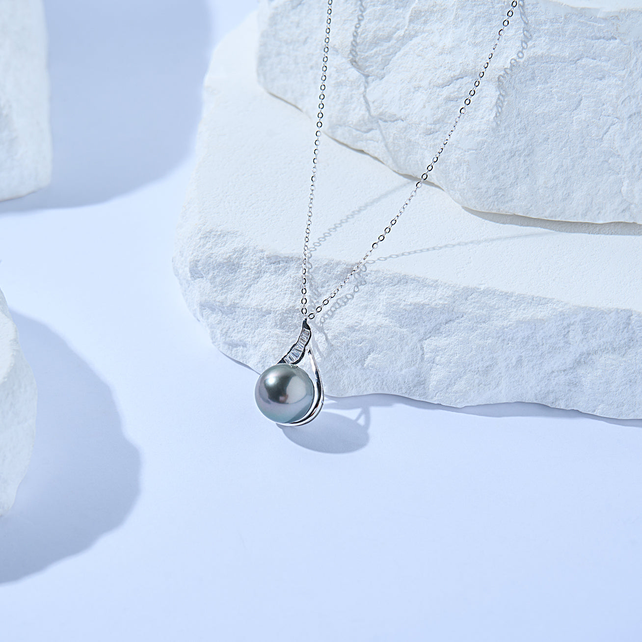18K Solid Gold Tahitian Pearl Necklace - Genuine Saltwater Cultured Pearls, Elegant Jewelry Gift for Women, Perfect for Weddings, Anniversaries & Special Occasions