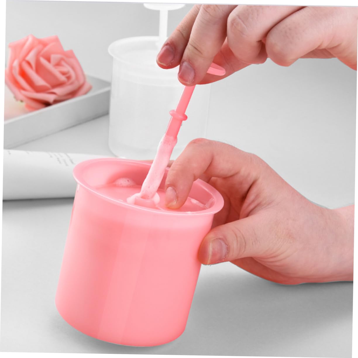 3pcs Plastic Facial Bubbler Maker - Portable Body Wash Bubble Tool for Face & Skin Care | Random Colors | Perfect for Spa, Bath Time & Kids Play