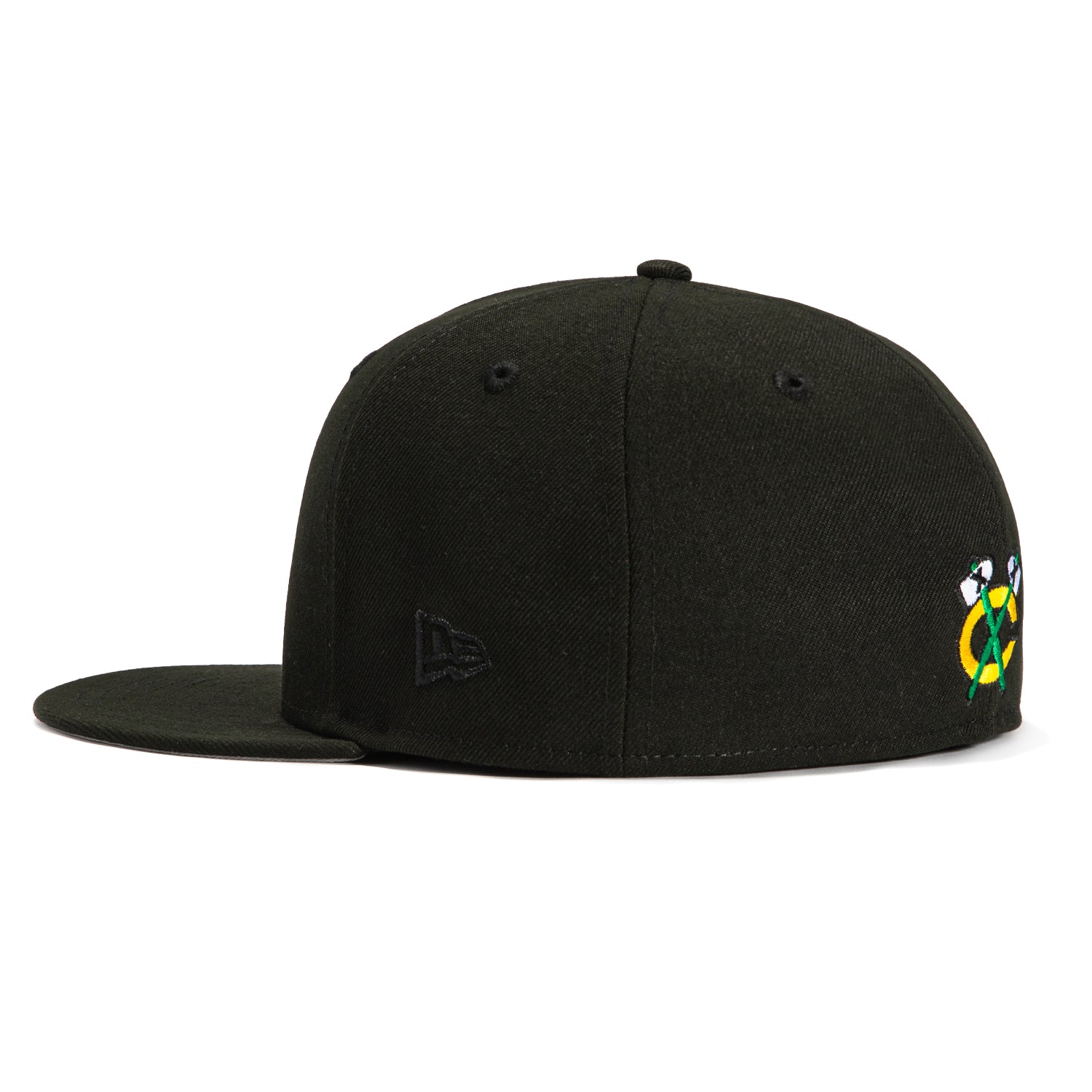 New Era 59Fifty Chicago Blackhawks Neon Snapback Hat - Black NHL Hockey Cap for Men & Women - Perfect for Games, Streetwear & Sports Fan Fashion