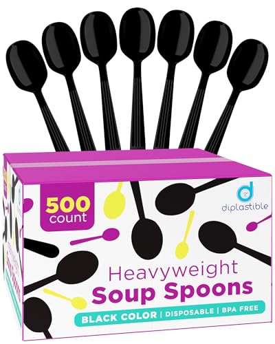 Black Soup Spoons