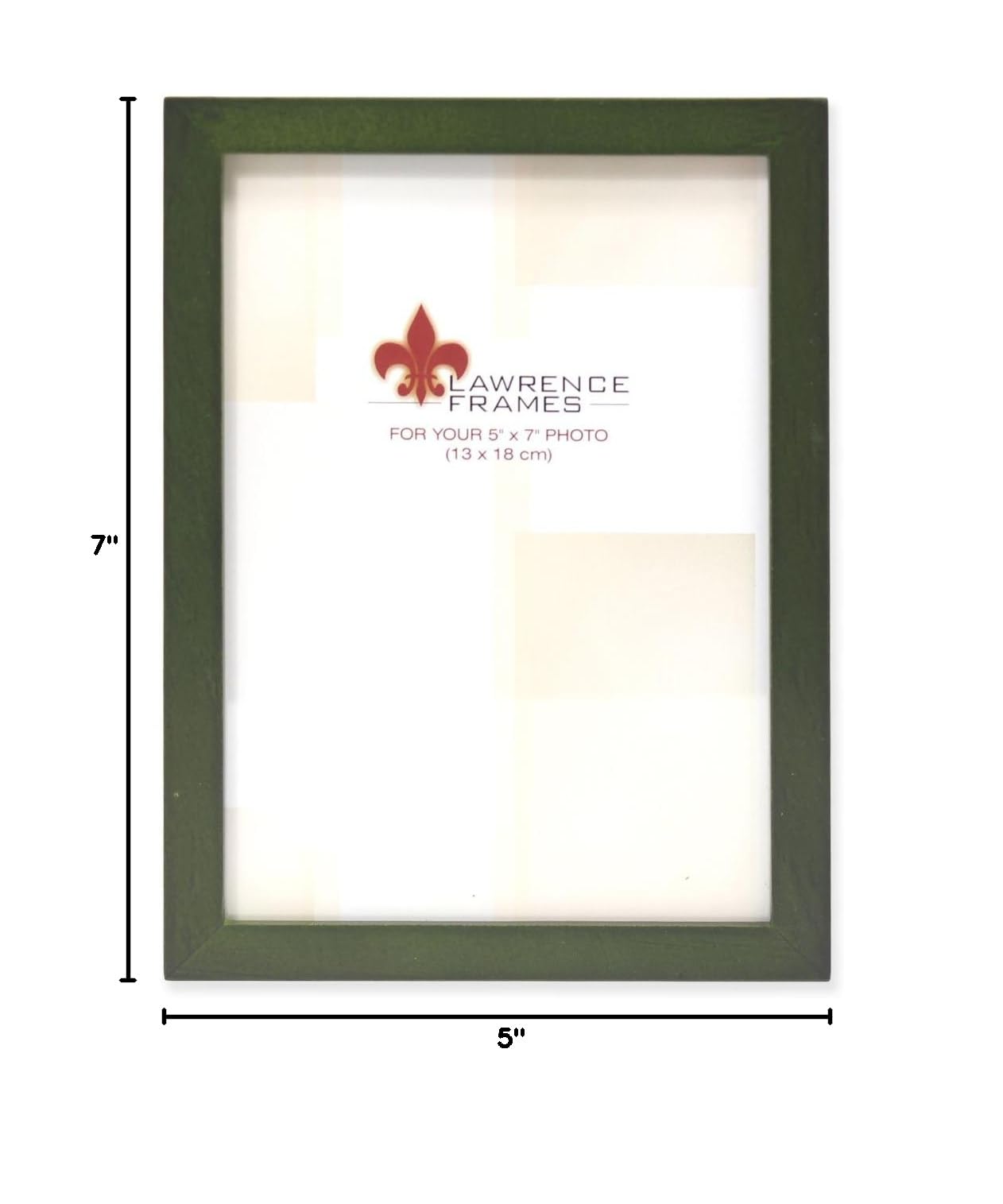 5x7 Green Wood Picture Frame - Lawrence Frames Collection for Wall Decor