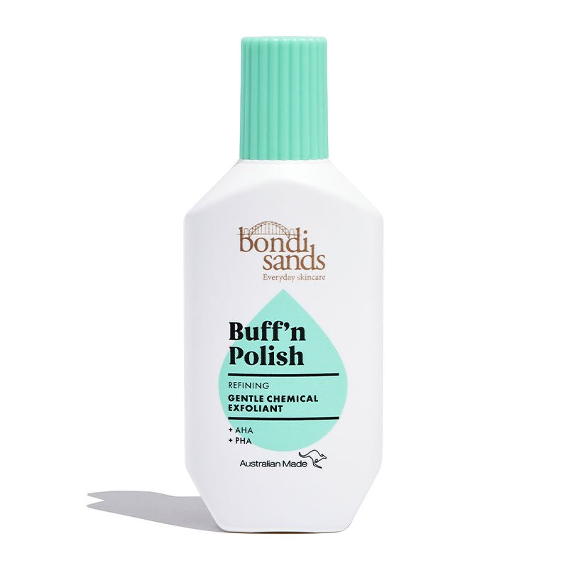 Bondi Sands Buff N Polish Chemical Exfoliant - Gentle Face Scrub for Smooth Skin | Exfoliating Treatment for Glowing Complexion | Perfect for Daily Skincare Routine & Pre-Makeup Prep