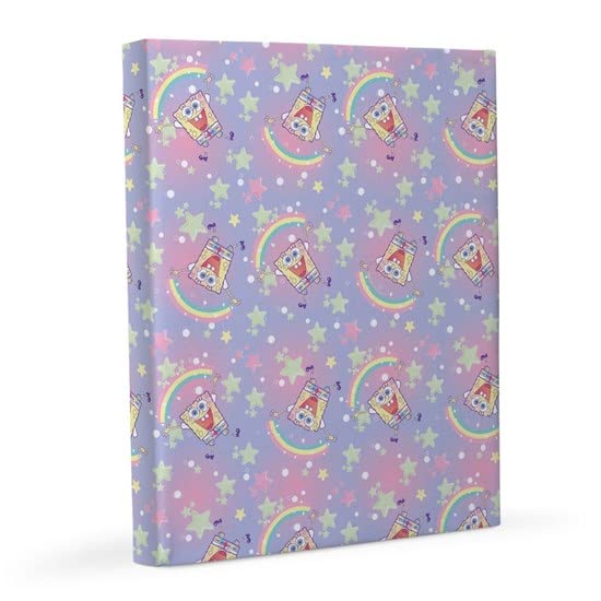 Spongebob Squarepants Rainbow Canvas Print 16x20 - Colorful Cartoon Wall Art for Kids Room, Living Room Decor & Gift Idea