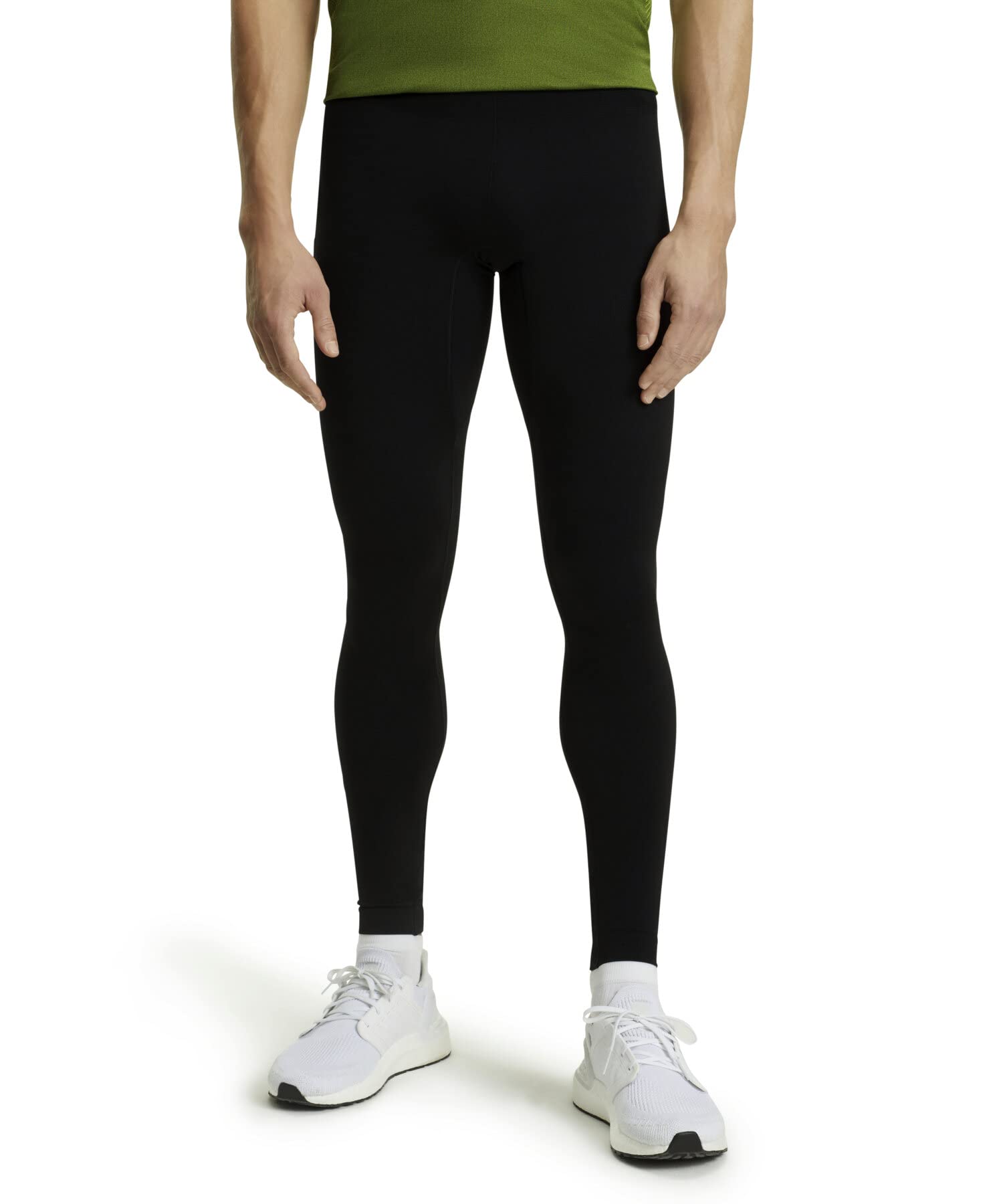 FALKE Men's Compression Long Athletic Pants for Running, Workout & Training - Moisture Wicking & Muscle Support - 1 Pair - Ideal for Gym, Yoga & Sports Performance