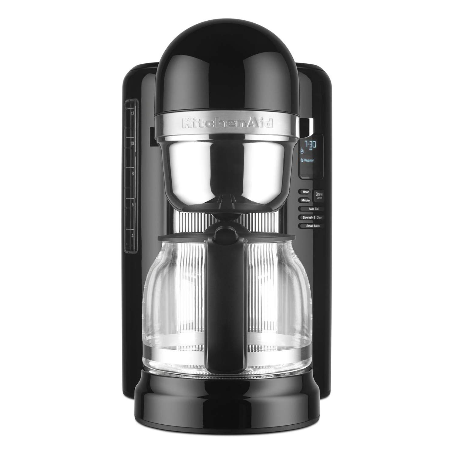 KitchenAid KCM1204OB 12-Cup Programmable Coffee Maker with One-Touch Brewing - Onyx Black - Perfect for Home, Office & Entertaining