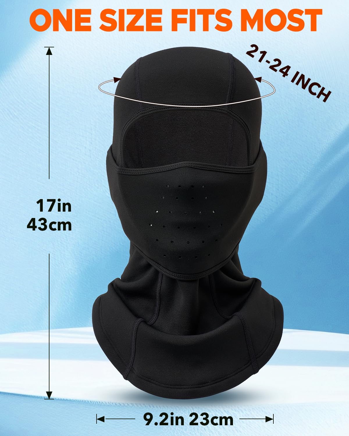 Winter Fleece Ski Mask Balaclava for Men & Women - Adjustable Face Cover for Cold Weather, Skiing, Motorcycle Riding & Outdoor Activities