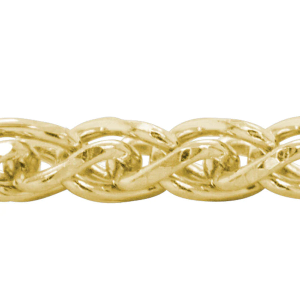 14K Gold Diamond Cut Wheat Chain Necklace for Women - Elegant Layering Piece for Everyday Wear & Special Occasions