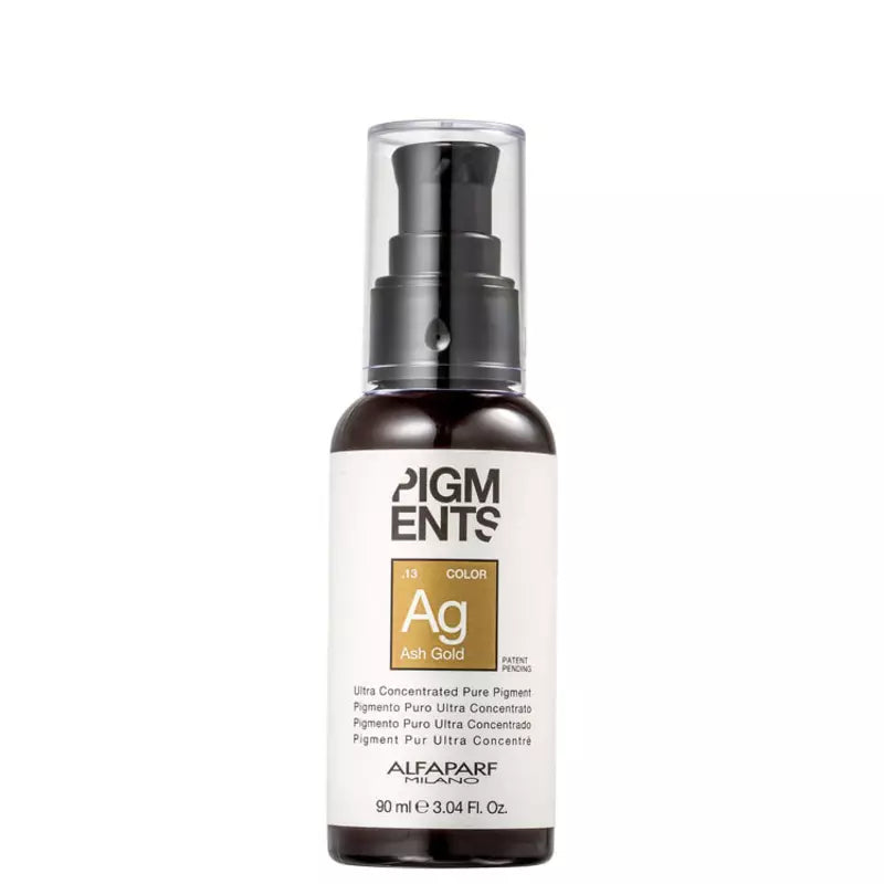 Alfaparf Milano Pigments Ash Gold .13 - 90ml / 3.04 fl oz Semi-Permanent Hair Color for Blonde & Gray Coverage - Salon Quality at Home
