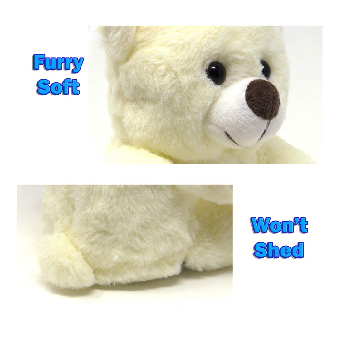 LED Light Up Stuffed Animal Plush Toy - Soft Glow Night Light for Kids, Boys & Girls (12