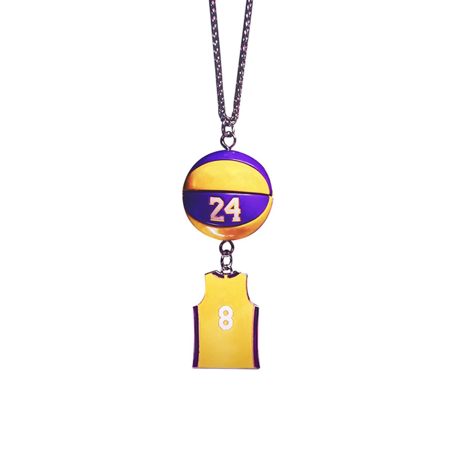 Basketball Jersey Swing Pendant Car Accessory - Cute Sports Fan Gift Decor for Rear View Mirror - Perfect for Game Day & Road Trips