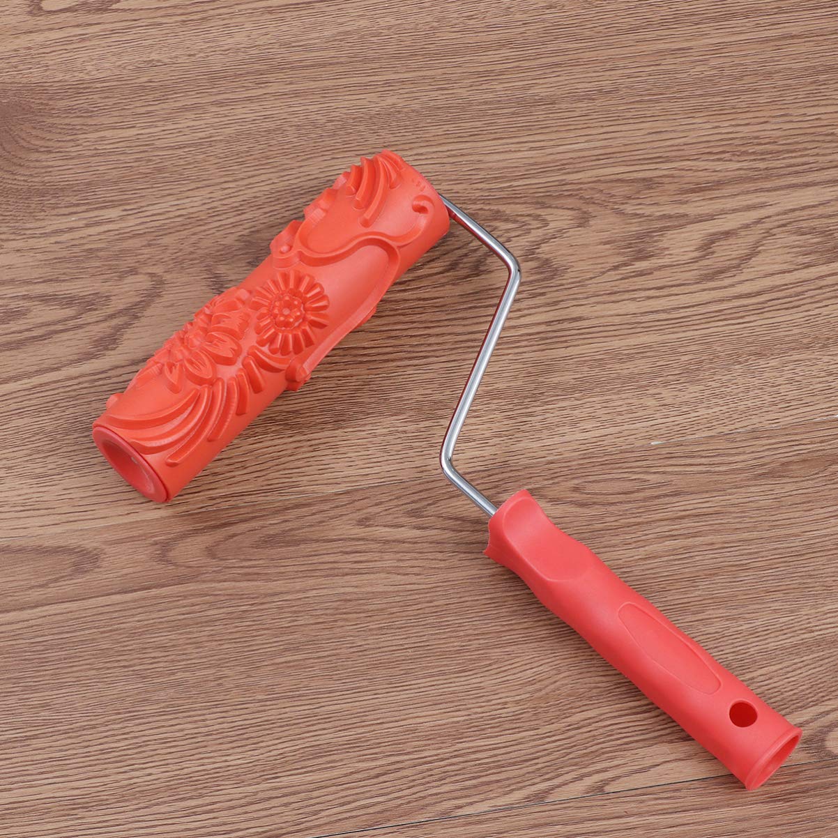 Textured Paint Roller Brush - Rubber Wall Pattern Tool for Grain Printing & Wallpaper Effects | Perfect for DIY Home Decor, Faux Finishes, and Creative Wall Designs