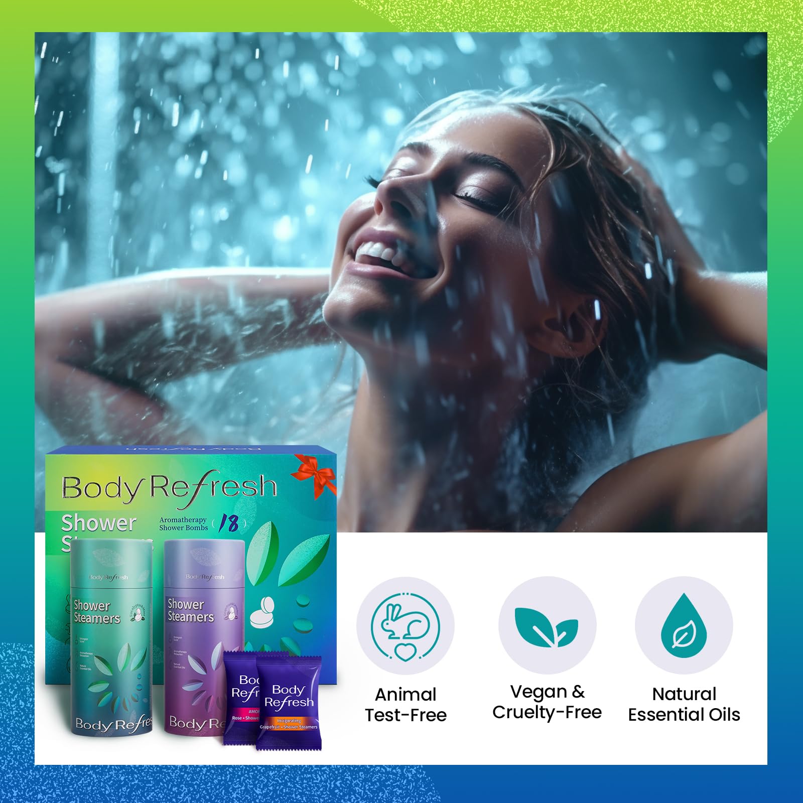 18 Pack Shower Steamers Aromatherapy with Essential Oils - Self Care Gifts for Women, Mom, Wife - Perfect Birthday, Mother's Day, Graduation Gifts for Her & Him - Relaxing Spa Experience at Home