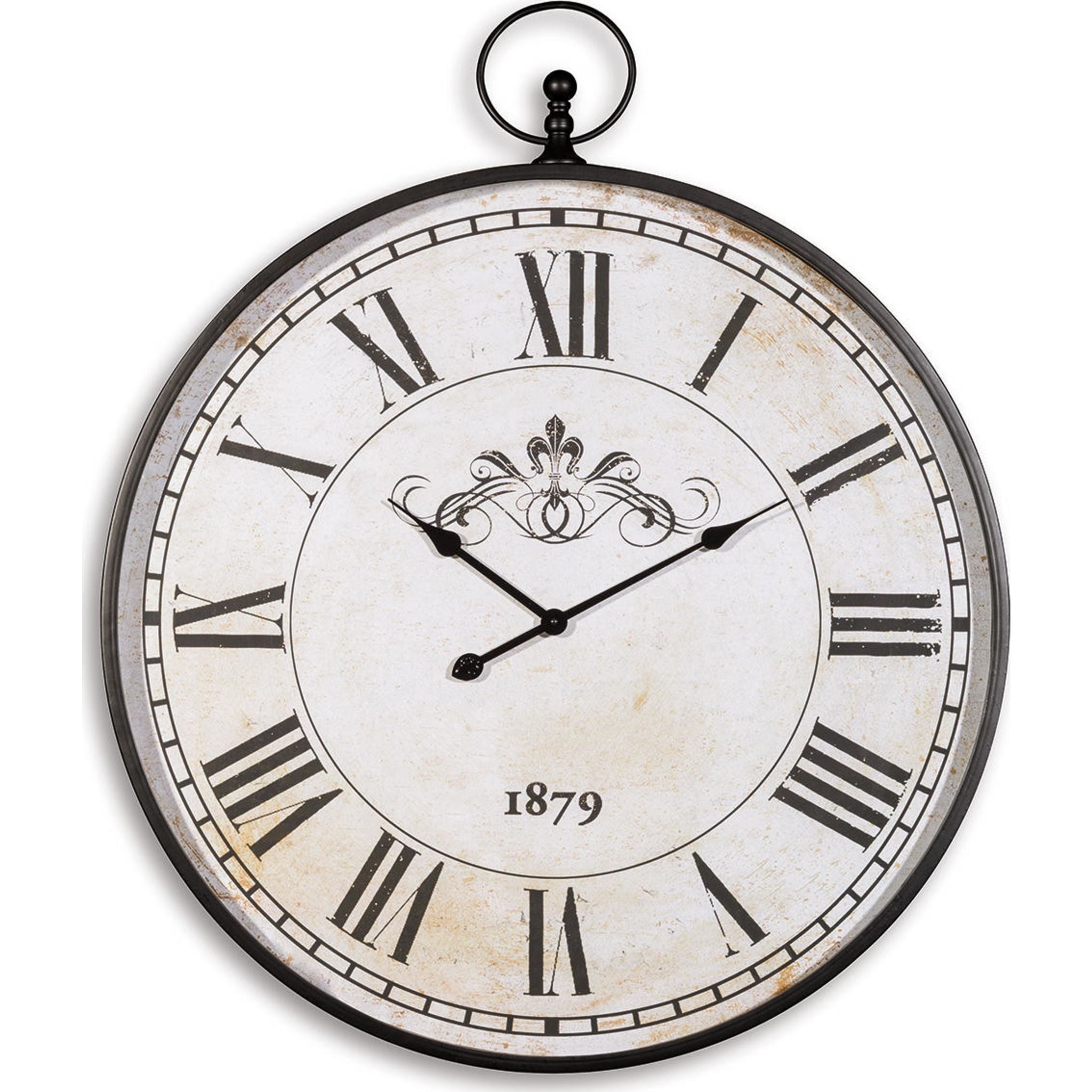 Augustina Wall Clock - 30.88 x 36.75 Inches Large Decorative Clock for Living Room, Bedroom, Office | Silent Non-Ticking Modern Home Decor
