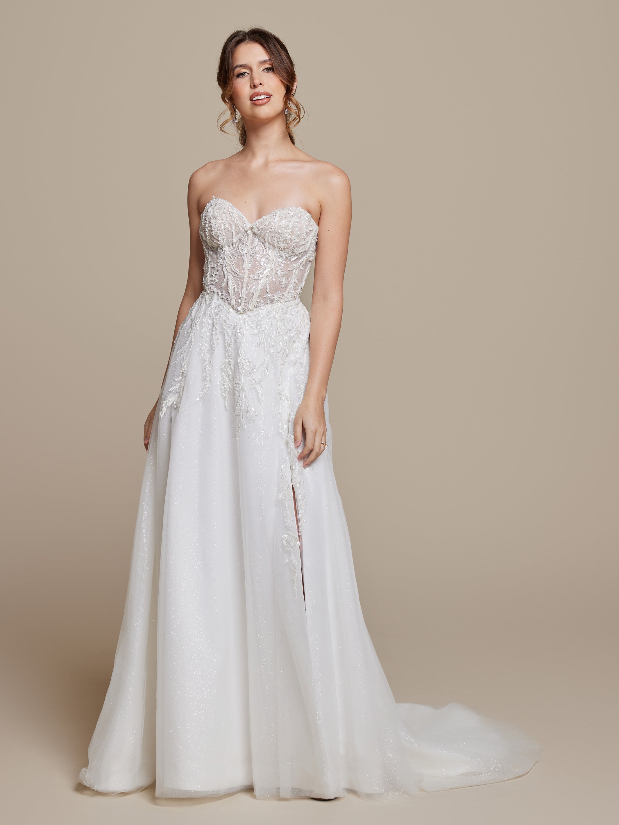 Keira Wedding Dress – Try At Home Bridal Gown for Perfect Fit | Elegant White Lace Wedding Dress for Brides, Bridal Shower & Vow Renewal Ceremonies