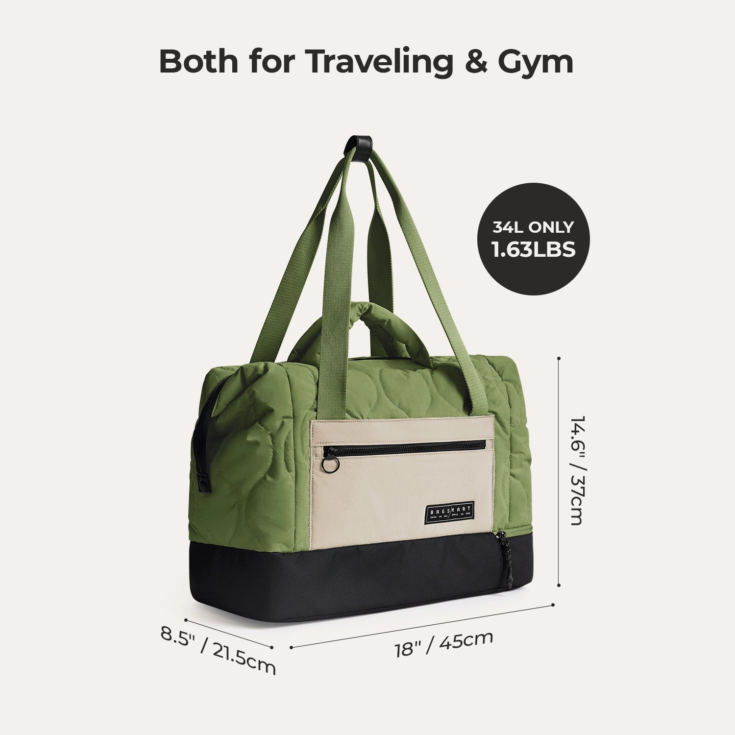 Paz Duffle Bag - Waterproof Travel Duffel Bag with Shoulder Strap, Large Gym Bag for Men & Women - Perfect for Workout, Travel, Sports & Weekend Getaways