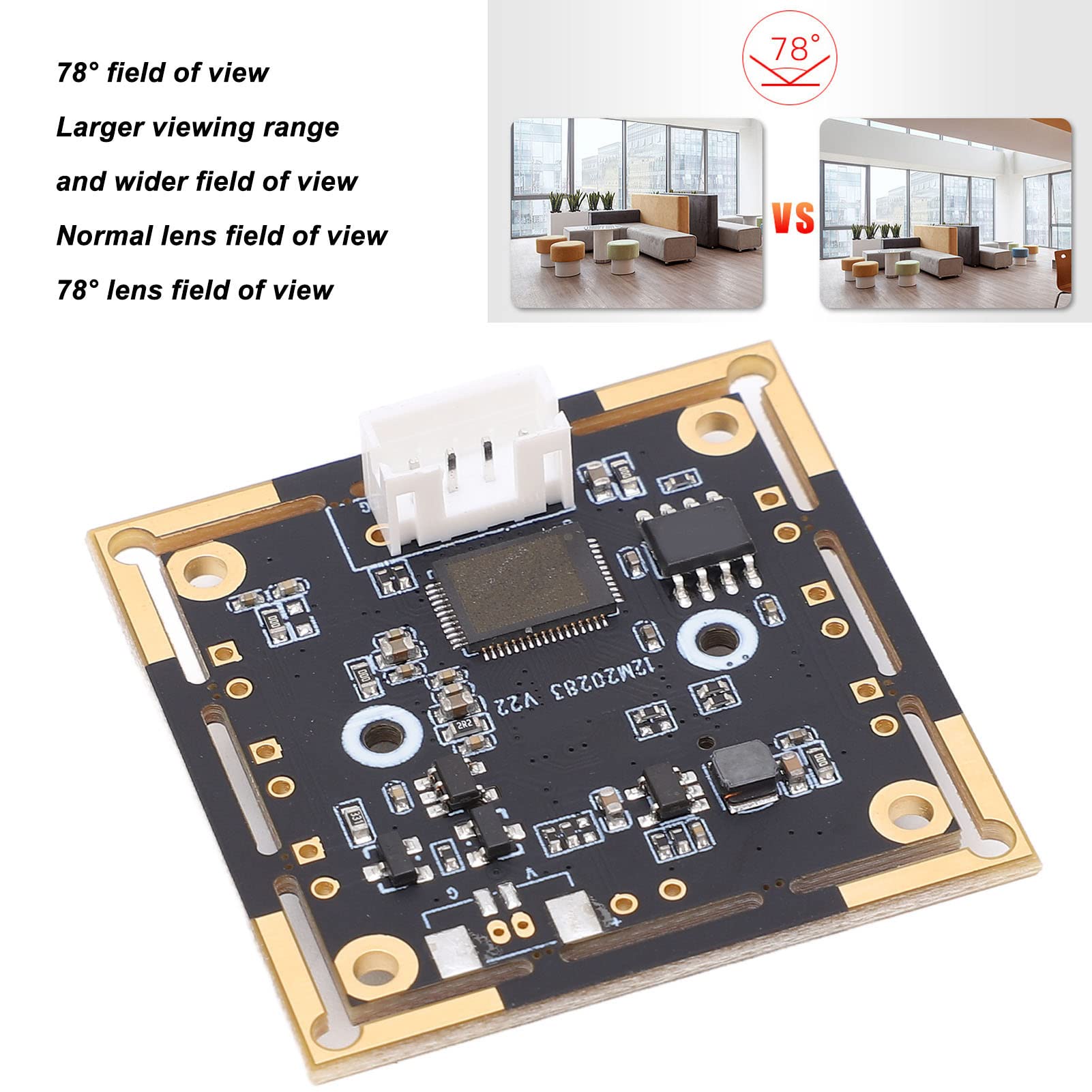 12MP USB Auto Focus Camera Module with Distortion Correction - Perfect for Webcams, Video Conferencing, Live Streaming & Security Monitoring