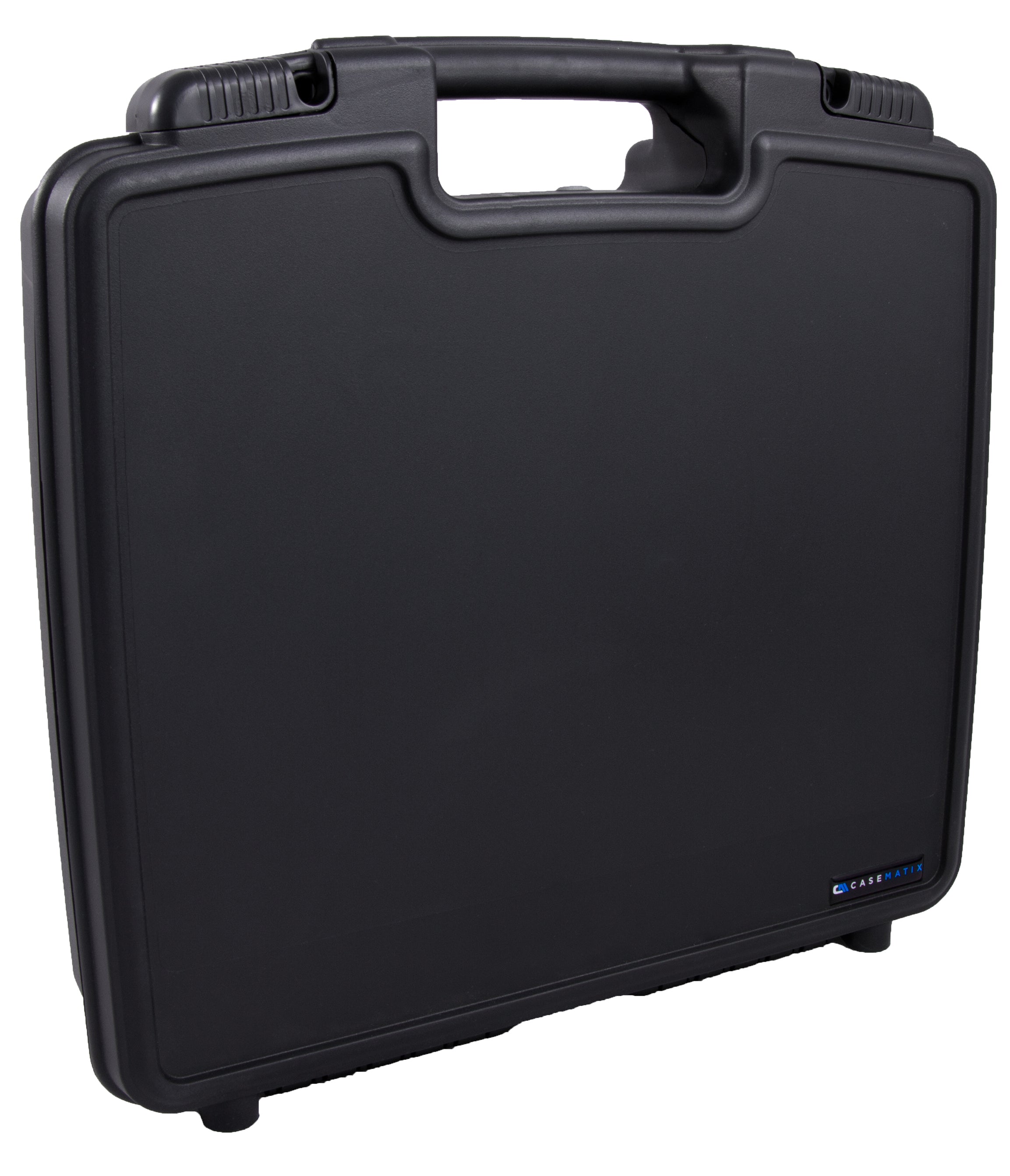 CASEMATIX 15.5 Inch Heavy Duty Hard Travel Case with Lockable Padlock Rings & Customizable Foam - Fits 13.25 x 10.5 x 2 Inch Accessories - Perfect for Camera Gear, DJ Equipment & Electronics Protection