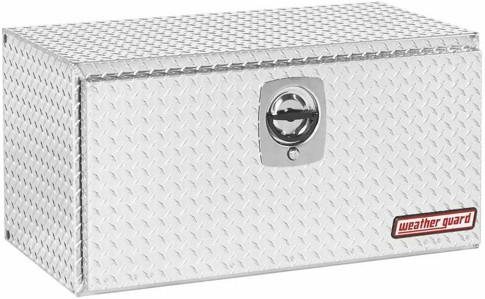 WEATHER GUARD 636002 Aluminum Underbed Tool Box - Durable Truck Storage for Tools & Equipment | Perfect for Pickup Trucks, Work Vans & RV Organization