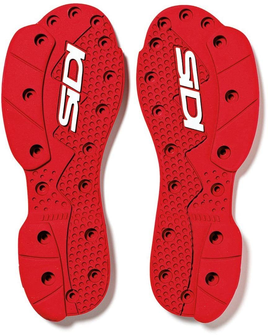 Sidi SMS Supermoto Motorcycle Boots - Red | Durable Racing Shoes for Motocross & Street Riding | Perfect for Track Days & Off-Road Adventures