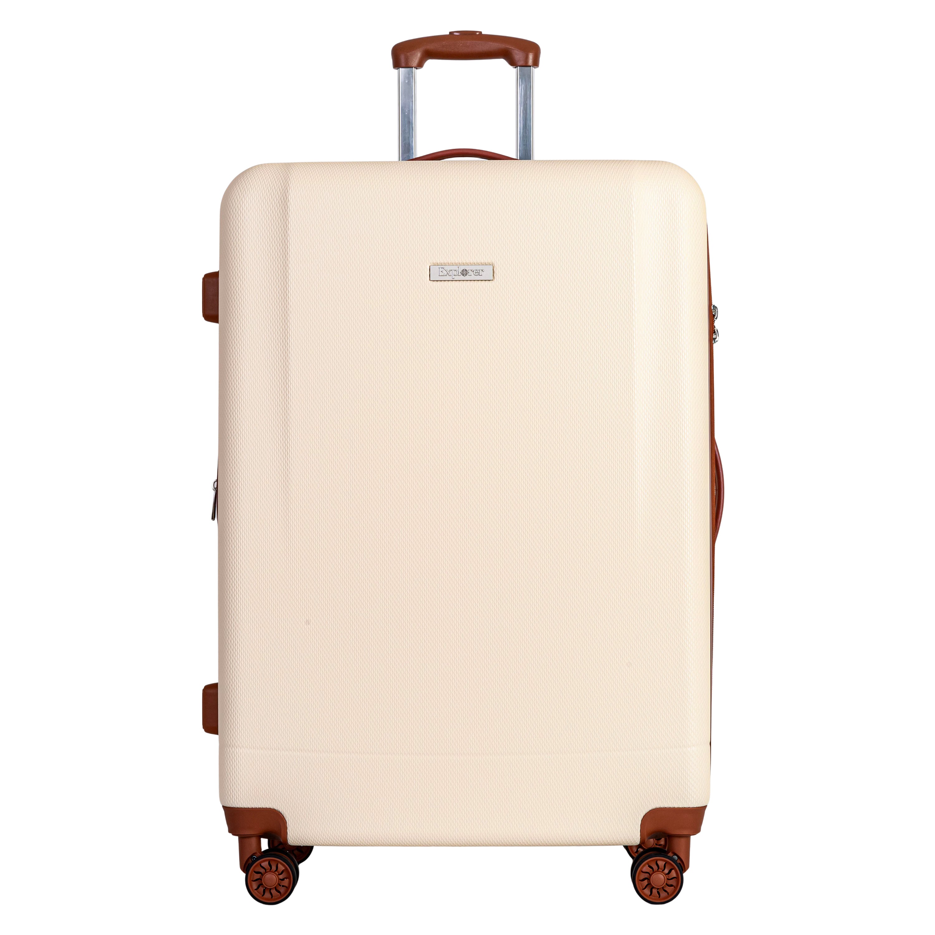 Explorer First Class Expandable Large Luggage - 28 Inch Checked Suitcase with Spinner Wheels for International Travel, Business Trips & Family Vacations