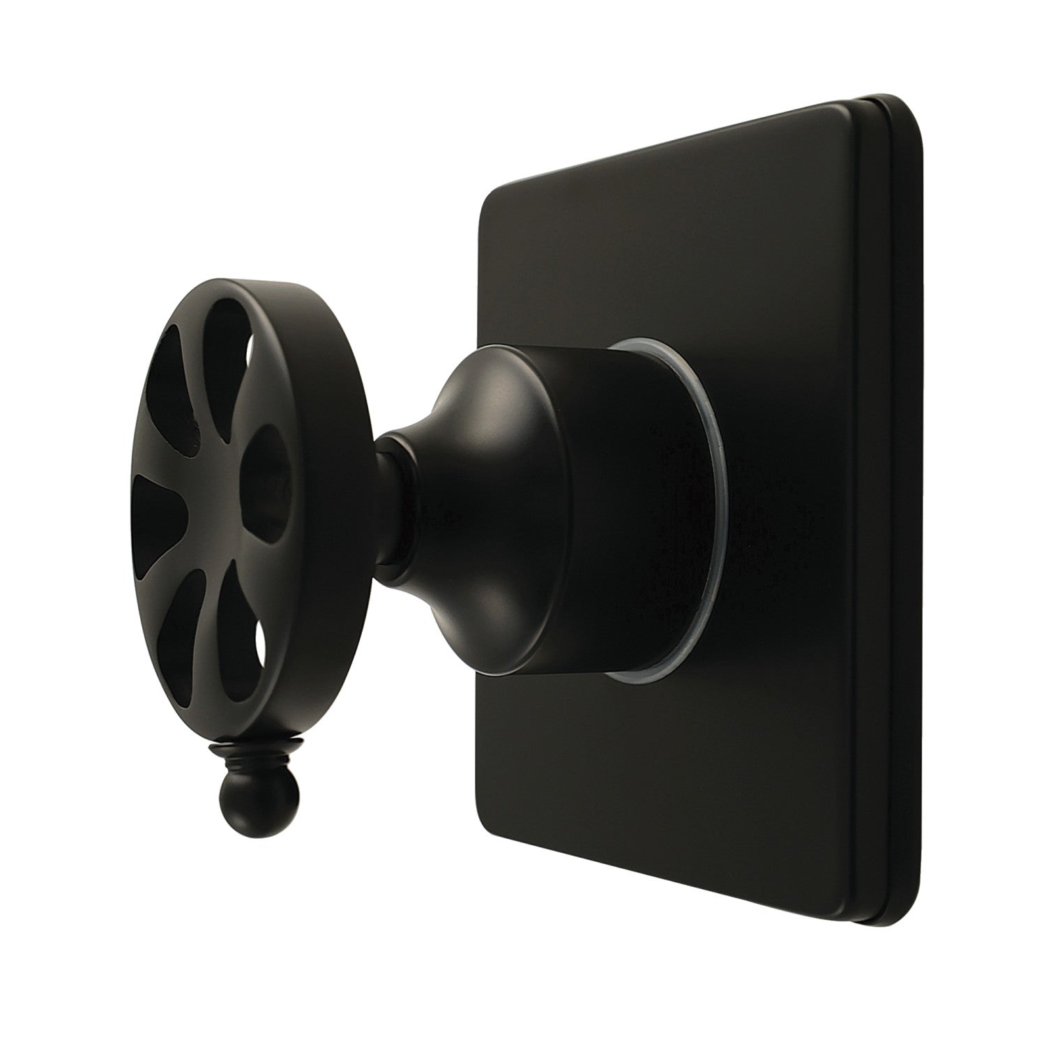 Belknap KS4040RX Single Handle 6-Way Diverter Valve with Square Trim Kit in Matte Black - Perfect for Shower Systems, Bathroom Fixtures & Water Control Applications
