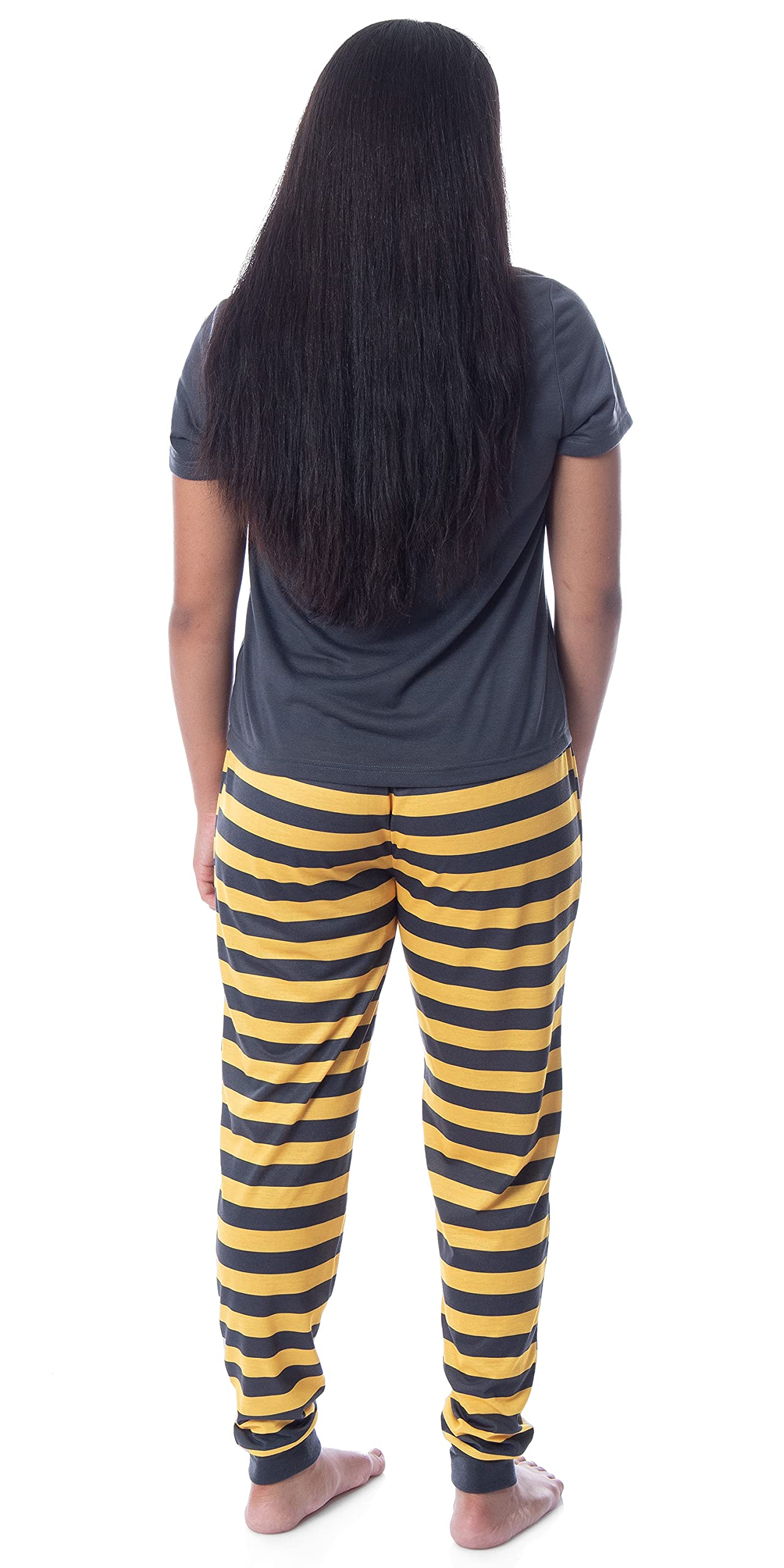 Harry Potter Women's Hogwarts House Crest Jogger Pajama Set - Gryffindor, Slytherin, Hufflepuff & Ravenclaw - Cozy Lounge Pants & Top for Movie Nights, Sleepovers & Wizarding World Fans