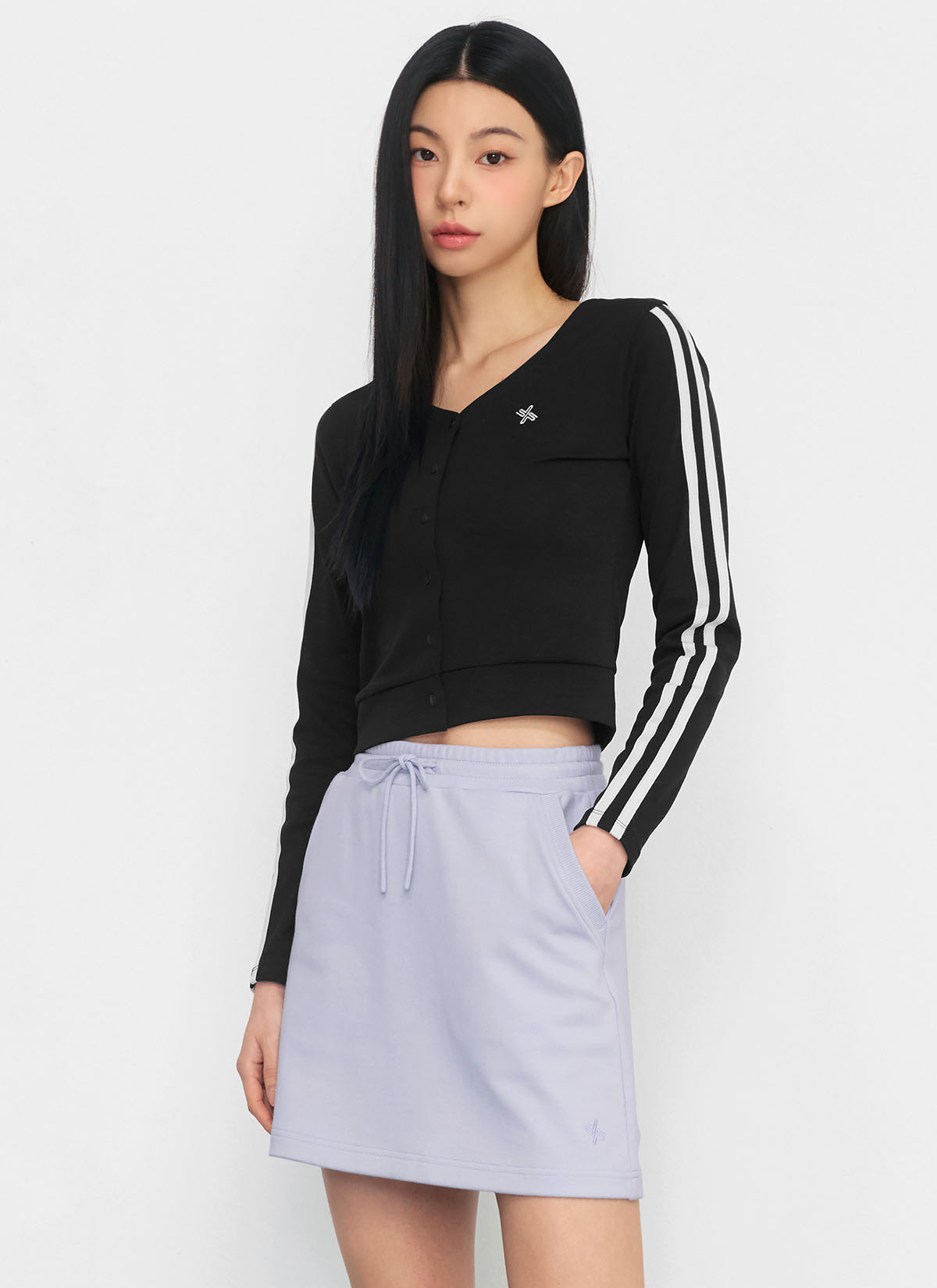 Eco Dex Color Block Crop Cardigan - Women's Stylish Knit Sweater for Spring & Fall | Perfect for Casual Outfits, Office Wear & Date Nights