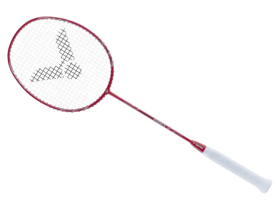 Victor AuraSpeed 3000S D Pre-Strung Badminton Racket - Professional Carbon Fiber Shuttlecock Racket for Competitive Play & Training