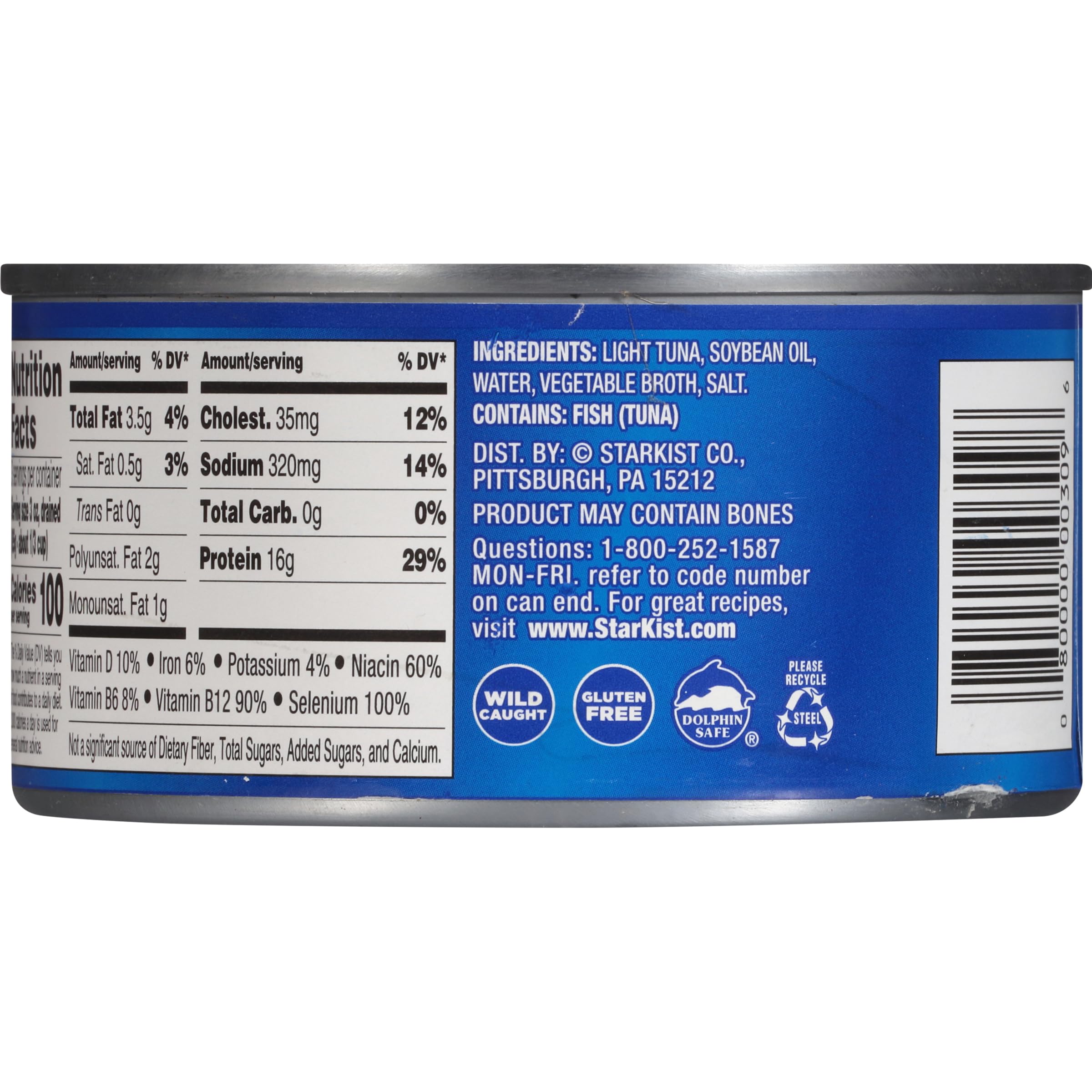 StarKist Chunk Light Tuna in Oil - 12 oz Cans (Pack of 24) | High Protein, Omega-3 Rich Albacore Tuna | Perfect for Sandwiches, Salads & Quick Meals