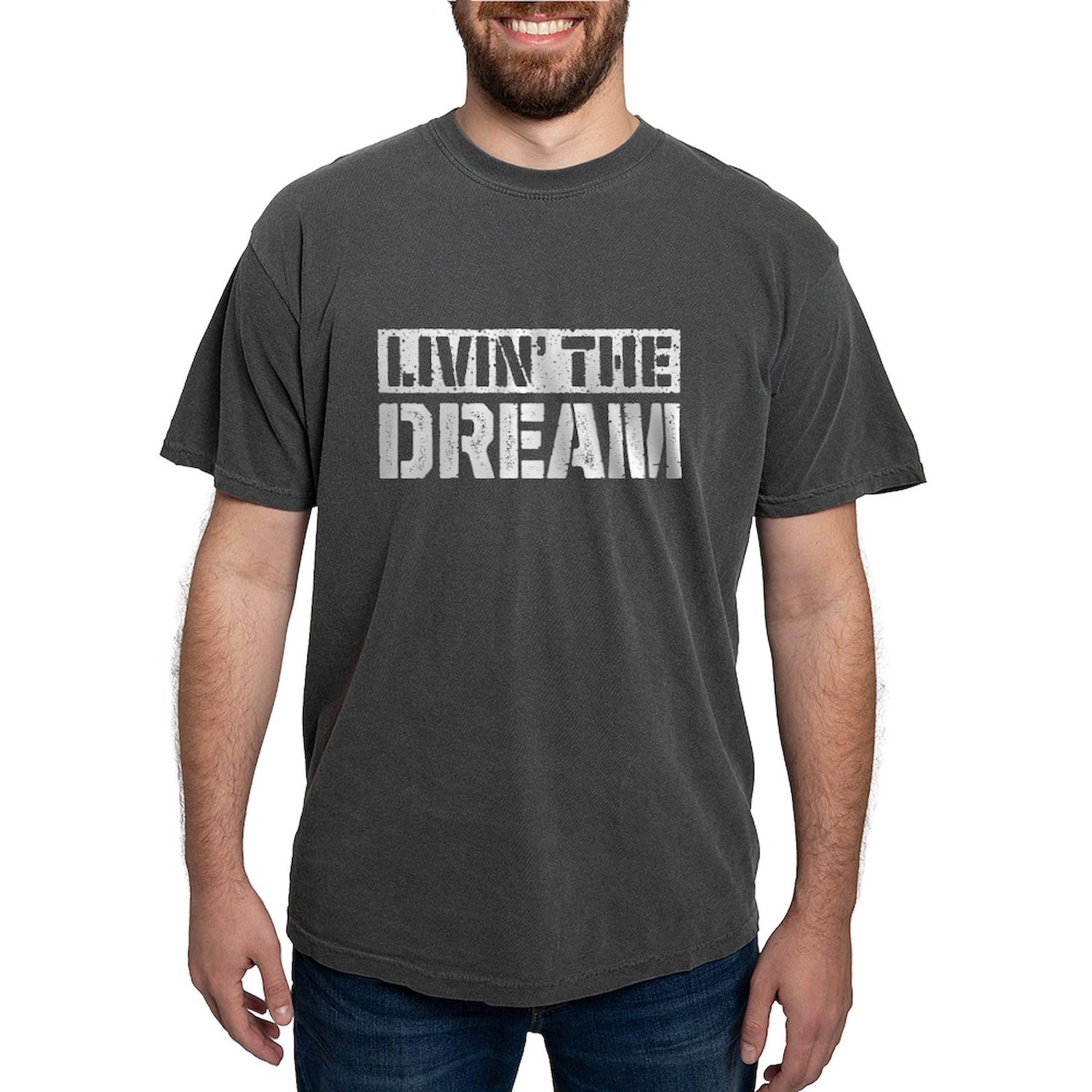 Livin The Dream T-Shirt for Men - Comfort Colors® Soft Cotton Tee - Casual Wear & Everyday Outfit