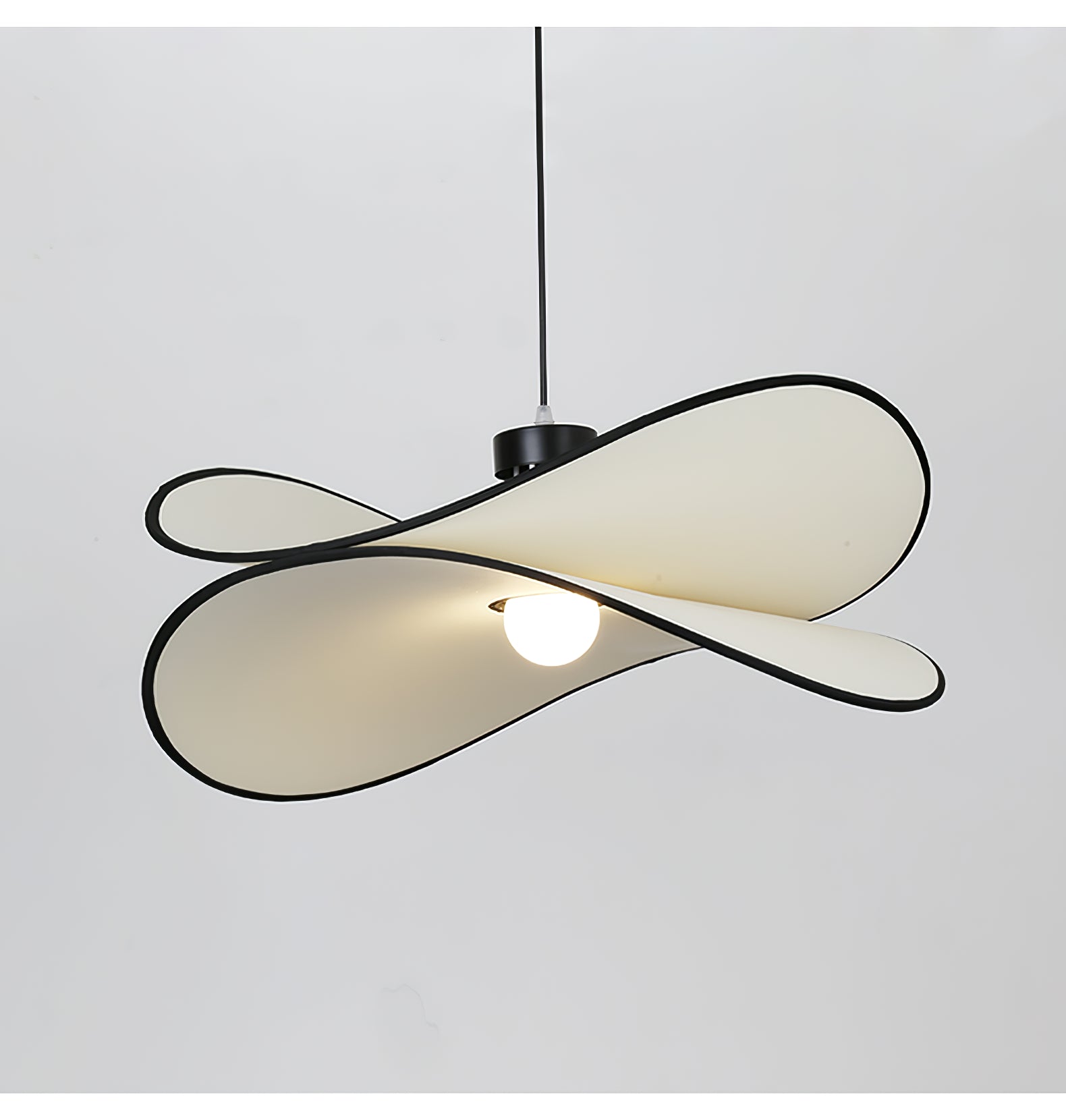 Chloe Pendant Light - Modern Hanging Lamp for Dining Room, Kitchen Island, or Bedroom - Elegant Glass Ceiling Light Fixture with Gold Accents