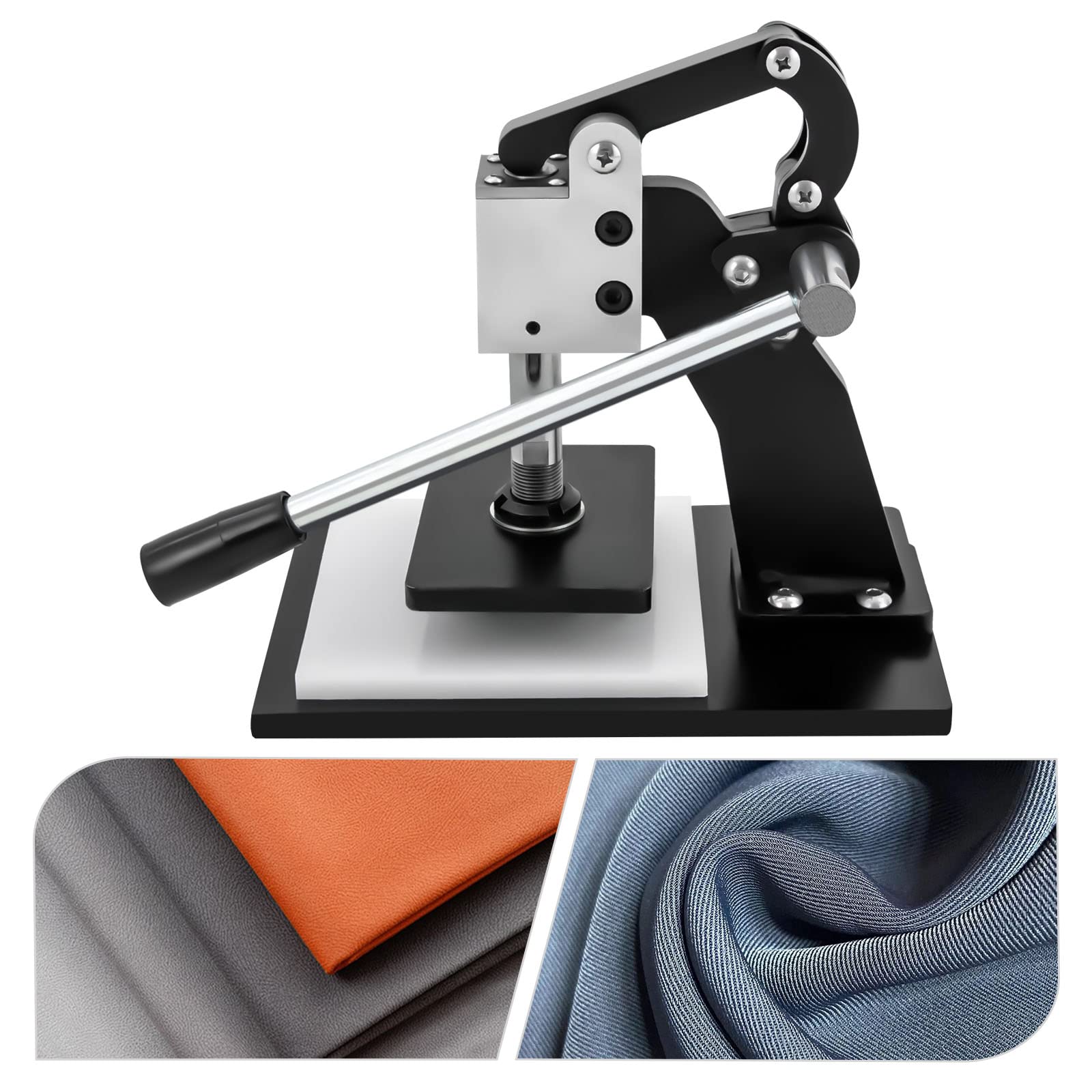 Professional Manual Leather Mold Knife Hot Stamping Press Machine - DIY Leather Stamping Die Cutter for Leather, Fabric, Silicone, Rubber, Book & Paper - Perfect for Leather Crafting, Bookbinding & DIY Projects