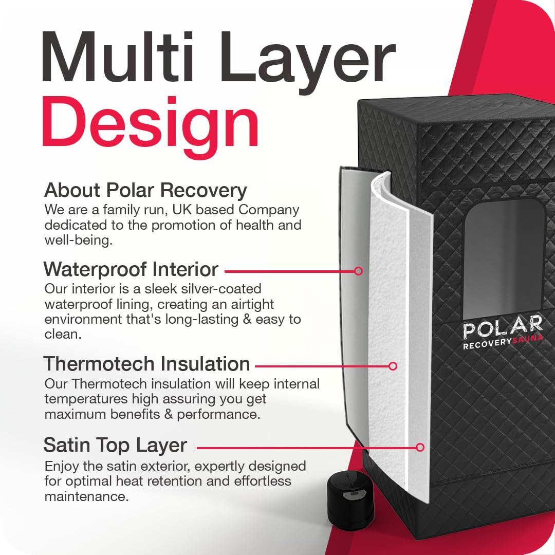 Portable Home Sauna Tent - Indoor Dry Infrared Sauna for Relaxation, Detox & Muscle Recovery | Perfect for Home Spa, Yoga & Post-Workout Therapy
