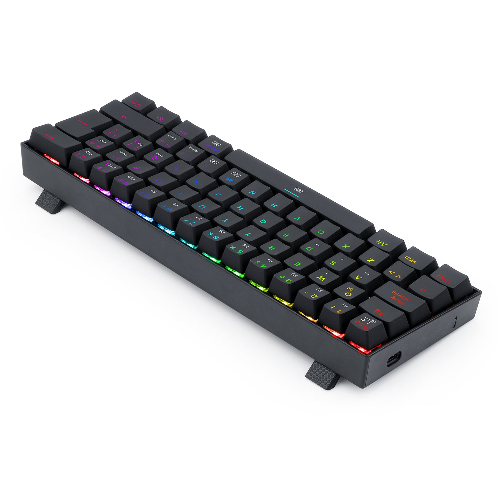 Redragon DRAGONBORN K630 RGB Mechanical Gaming Keyboard with Red Switches - 60% Compact Wired Keyboard for PC Gamers, Typists & Programmers - Perfect for Esports, Office Work & Coding