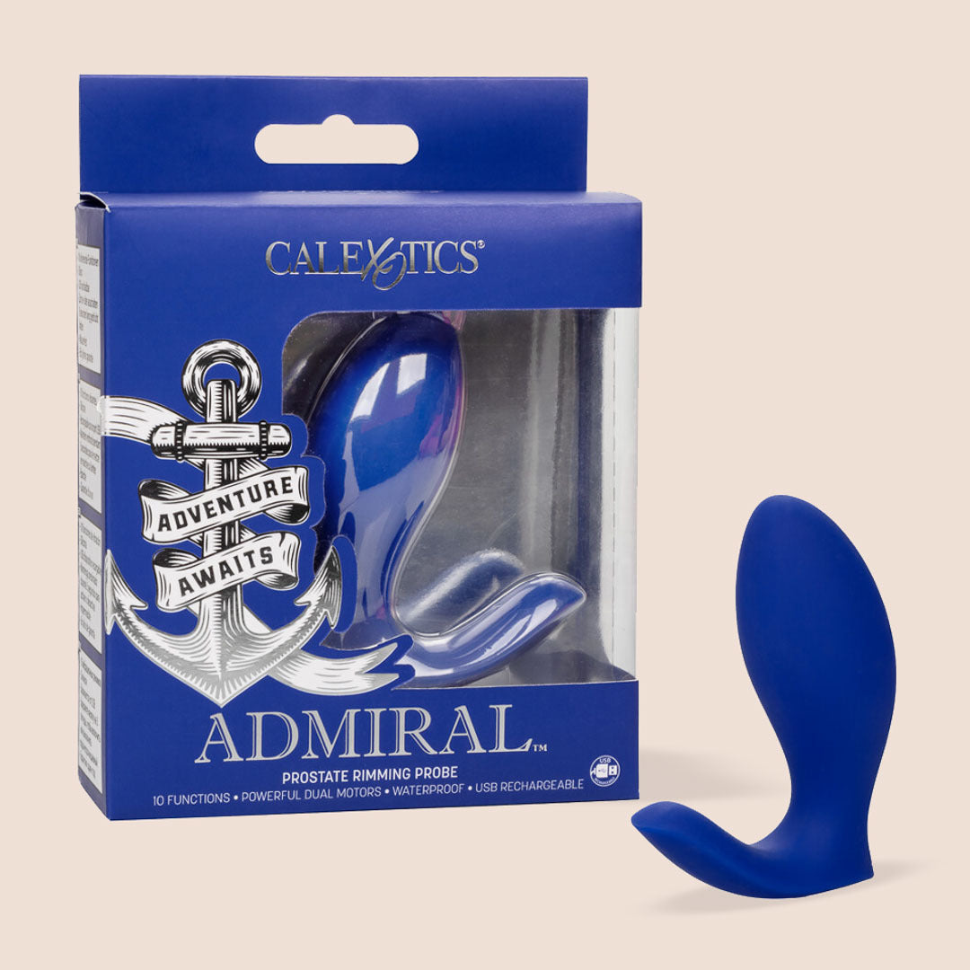 Admiral Prostate Rimming Probe - Vibrating Anal Massager for Men | Premium Adult Toy for Prostate Stimulation & Pleasure | Perfect for Solo Play & Couples Exploration