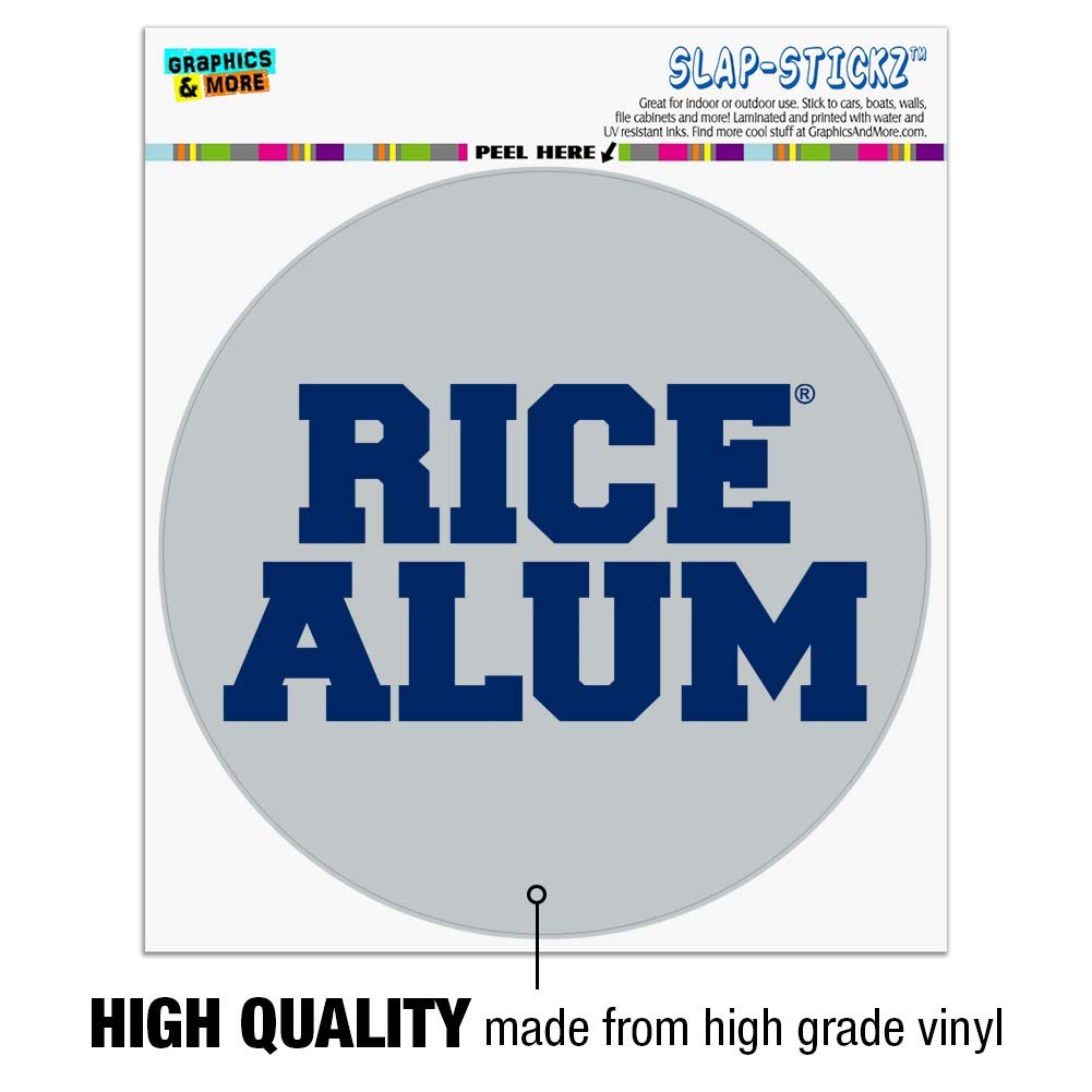 Rice University Owls Alumni Car Window Decal - Durable Bumper Sticker for Cars, Trucks & Laptops - Show School Pride on Your Vehicle or Devices