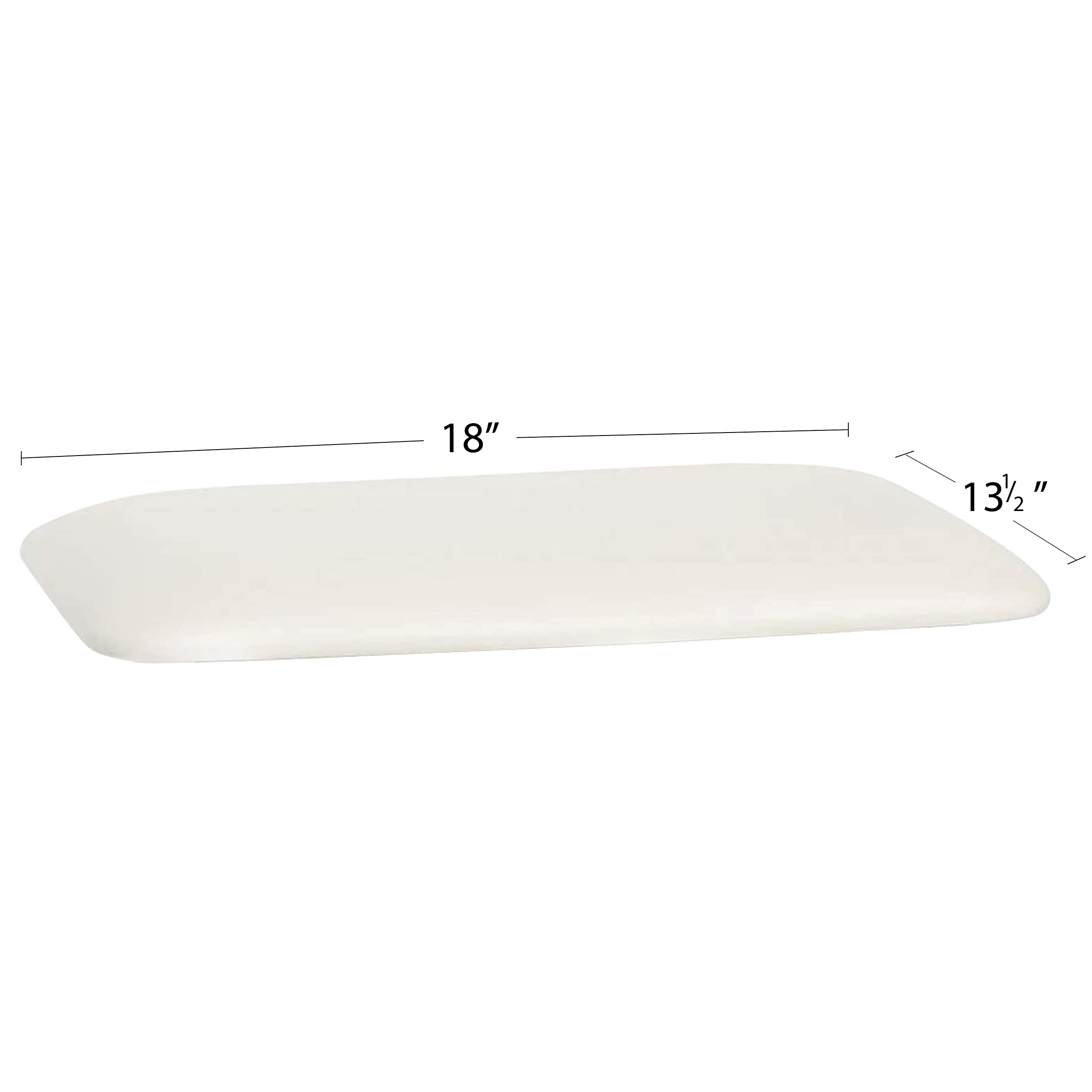 Seachrome P-B180135-NW White Replacement Cushion Shower Seat Top - Non-Slip Bathroom Safety Accessory for Elderly & Disabled