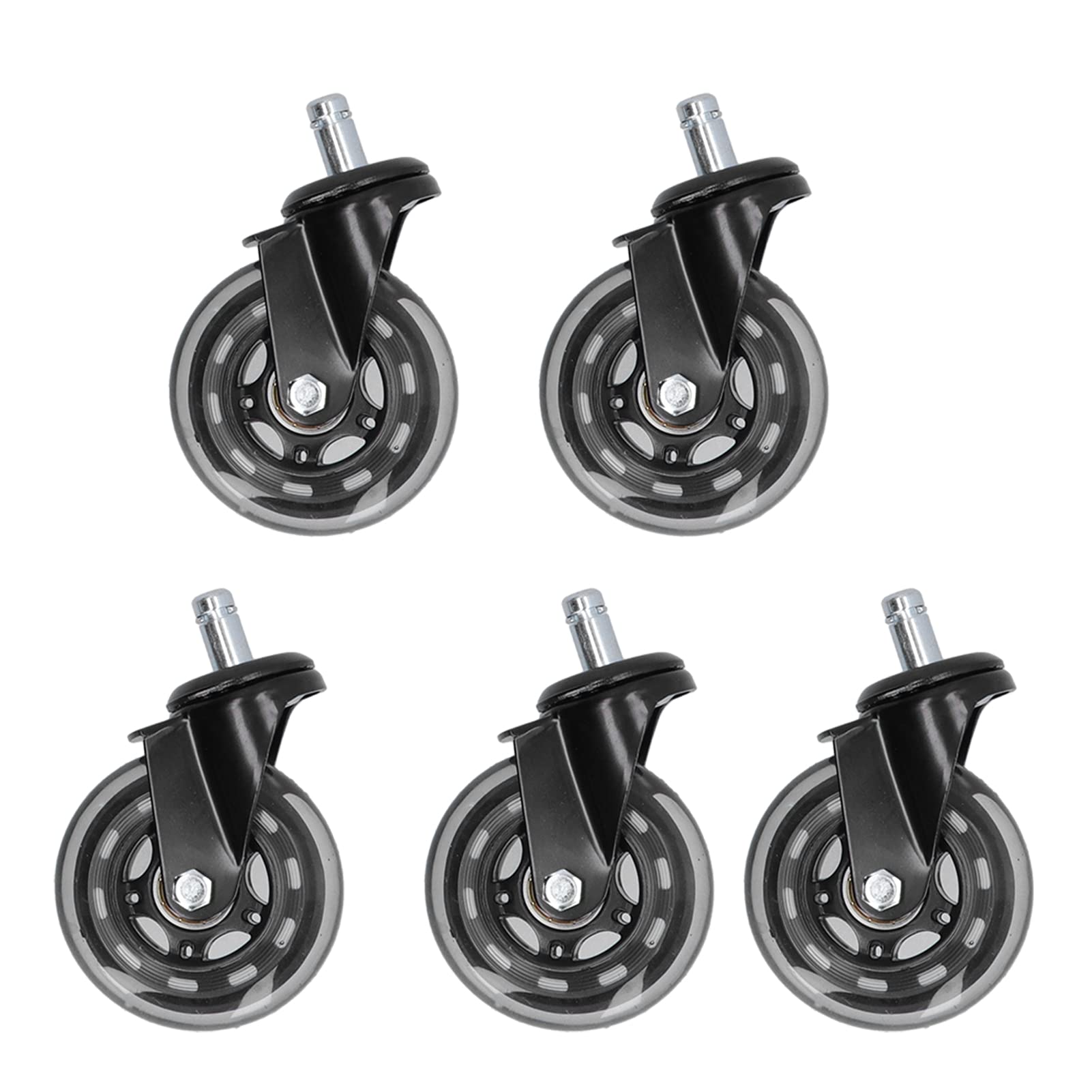 Heavy Duty Swivel Casters with Brakes - Ergonomic Replacement Wheels for Furniture, Carts, and Home Use - Perfect for Office Chairs, Rolling Cabinets, and Moving Equipment